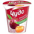 Йогурт со вкусом вишня-черешня ЧУДО, 2,5%, 480 г